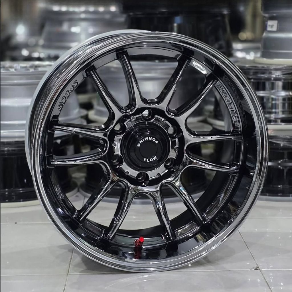 velg gaze tds jf luxury ring 18 black chrome lebar 9 pcd 6X139,7 velg racing ring 18 Pajero Fortuner