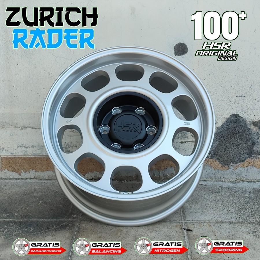 Velg Mobil Ring 18 Strada Isuzu Mux Pajero Gwm Tank Triton Pelek R18 Hsr Klg Pcd 6x139,7 Silver