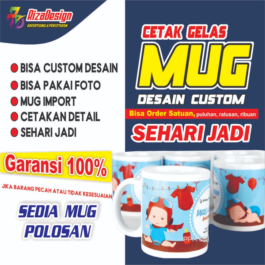 Gelas Custom Mug - Custom Design Mug Foto Ready Without PO Imported Mug