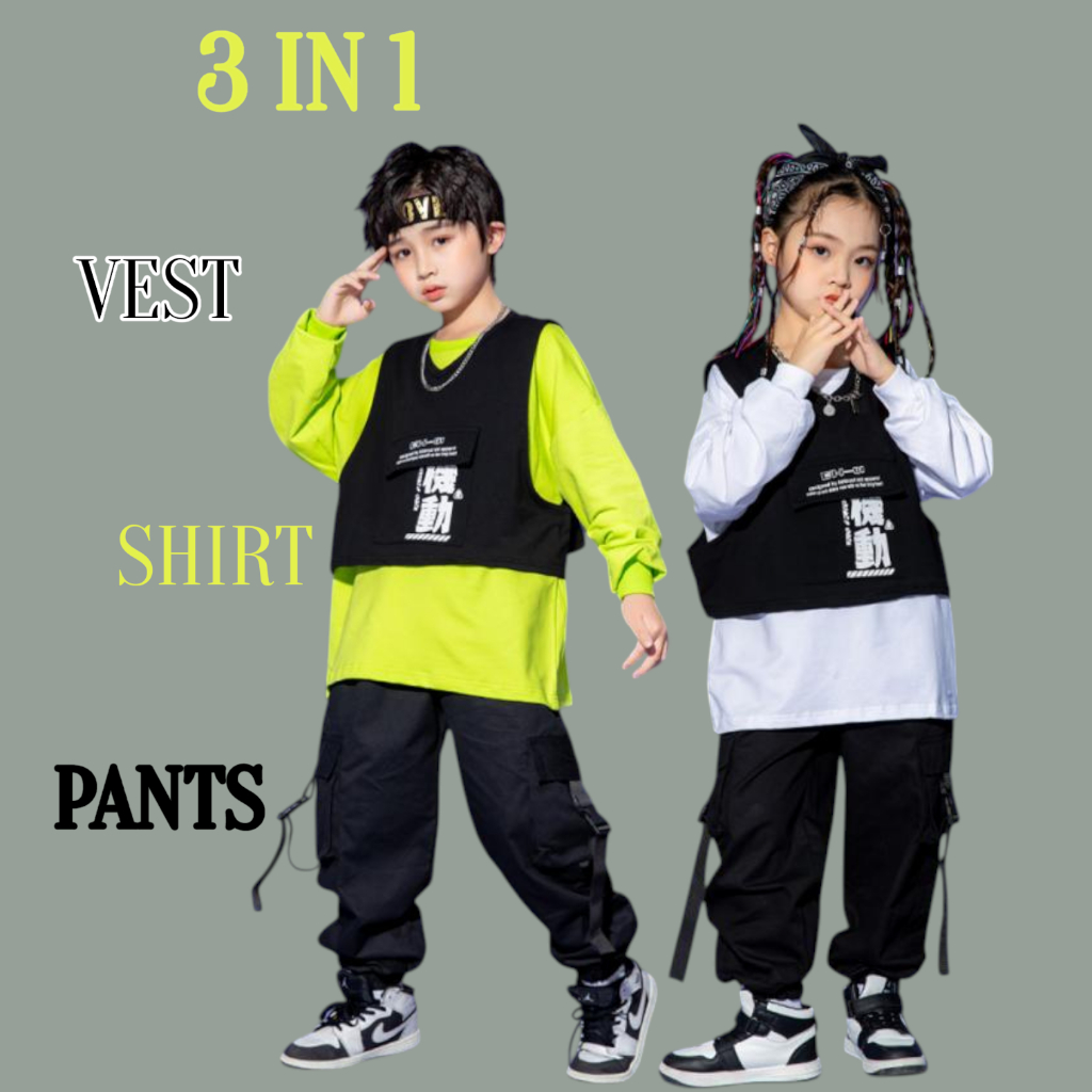 YOOZUNG set dance anak laki laki dan perempuan hip hop war dance untuk usia 3 sampai 14 tahun GARASI
