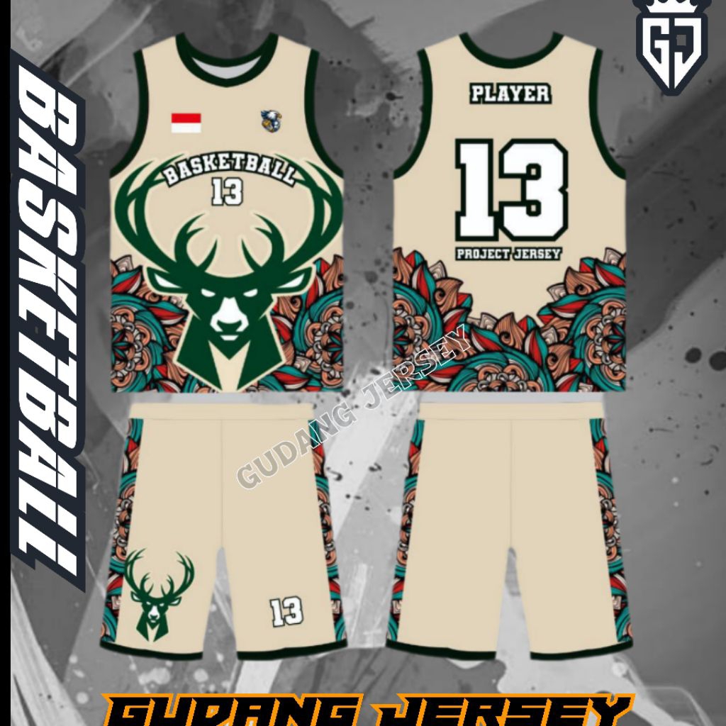 JERSEY BASKETBALL CUSTOM GRATIS NAMA & NOPUNG