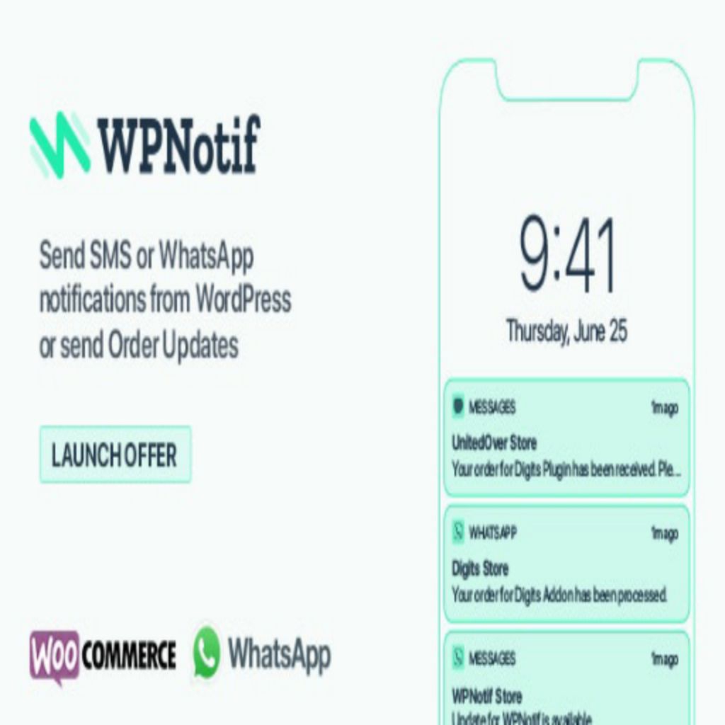 WPNotif: WordPress SMS & WhatsApp Notifications