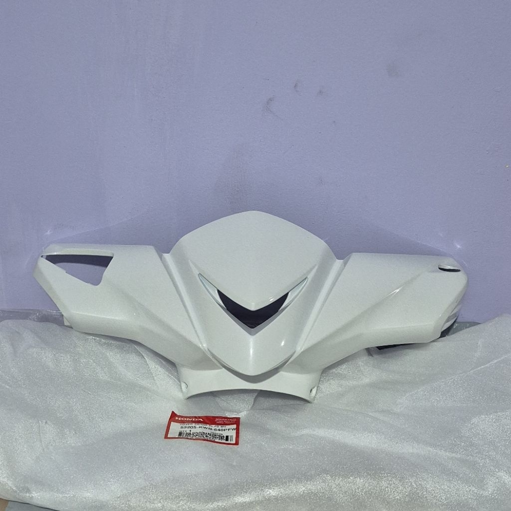 Cover batok depan honda blade bled karbu old putih original ahm honda 53205-KWB-640pfw