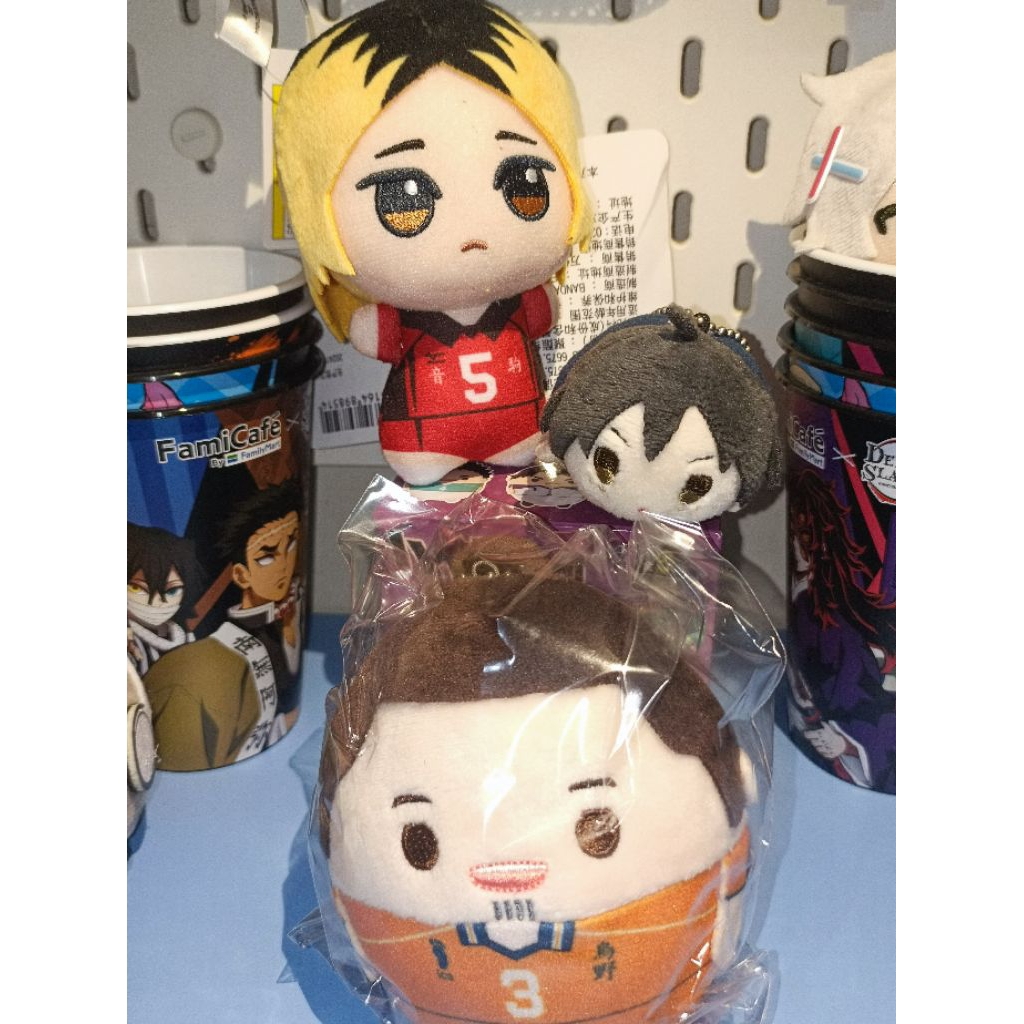 official haikyuu plushie chibigurumi, kenma fuwakororin asahi (new+box),  mamekororin mochi kecil ya