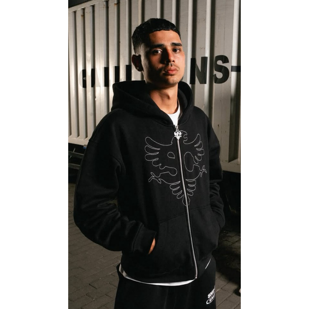 hoodie zipper calle x snsb