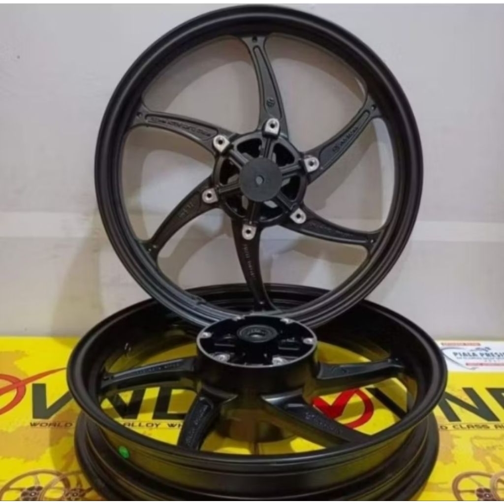 VELG RACING VND SIX STAR NINJA RR/ RUK VELG DEPAN 215/17 BELAKANG 300/17 ninja R ninja 150rr pelek n