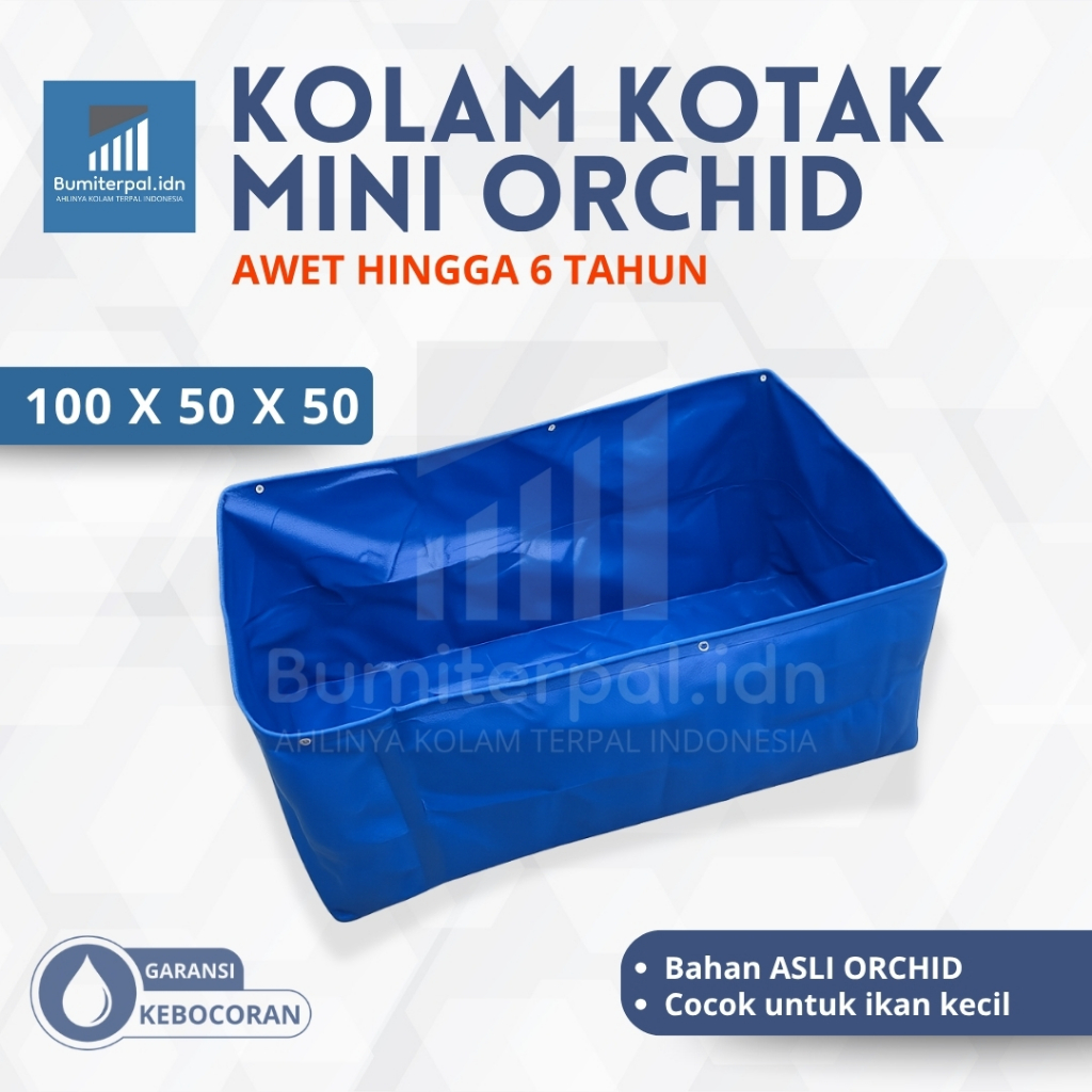 Kolam Terpal Mini Orchid Ukuran 100x50x50 50x100x50 Kolam Terpal Kecil Untuk Ikan Kecil