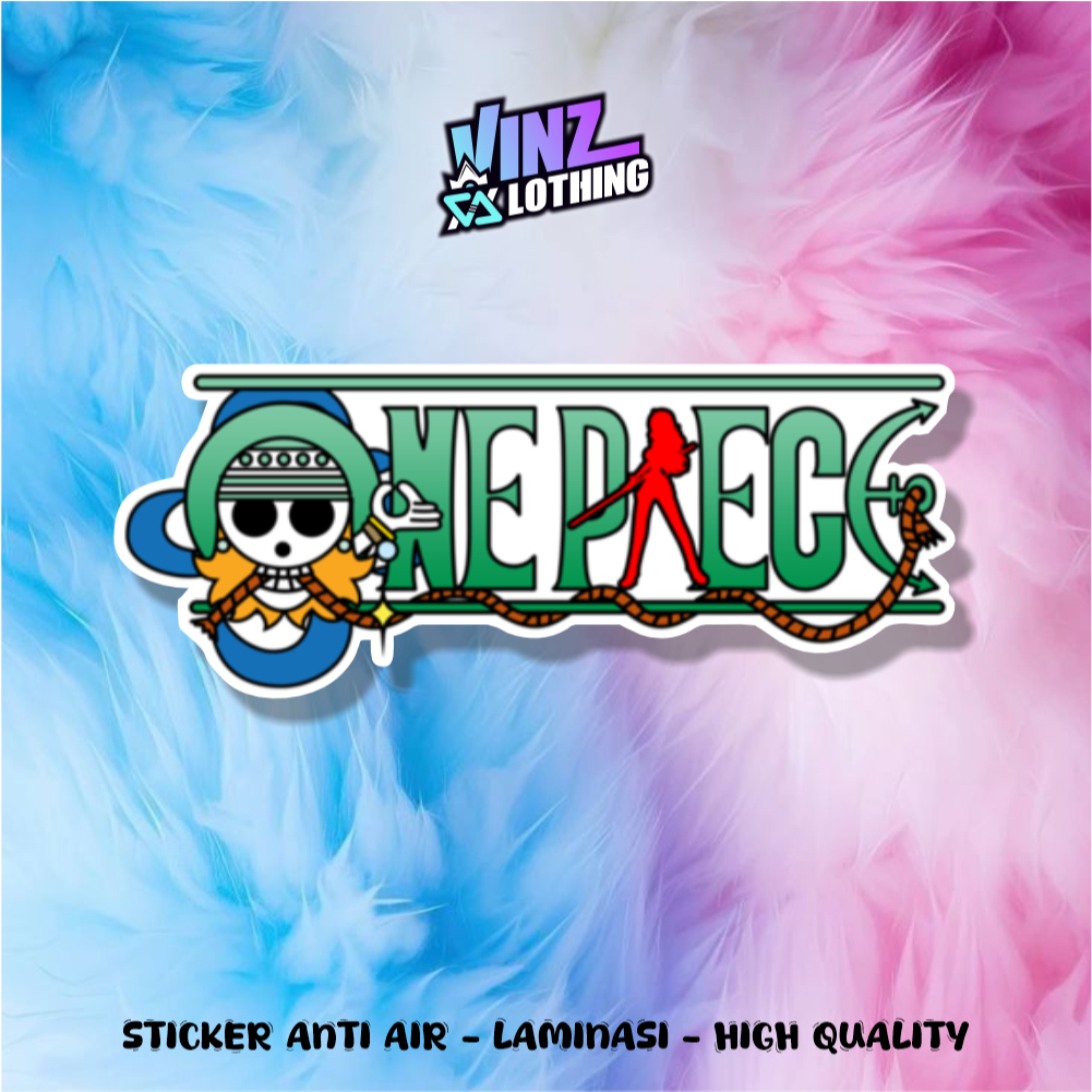 STICKER NAMI LOGO ONE PIECE AESTHETIC BRAND WATERPROOF VINYL / STIKER MOTOR LAPTOP HP HELM