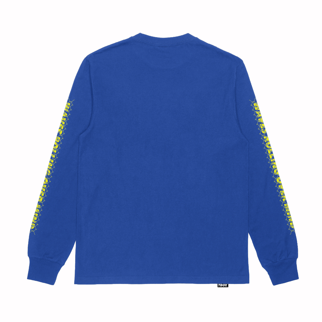 Troy Company Longsleeve Tshirt Benhur Waves - Kaos Lengan Penjang Biru Benhur LSD 3350