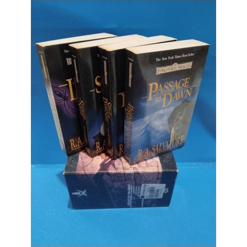 Novel original LEGACY OF THE DROW 1-4 by R A Salvatore