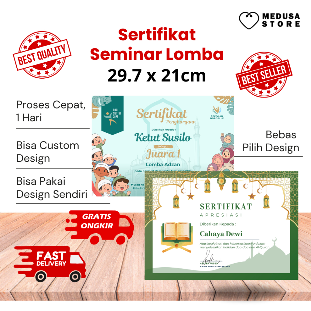 Sertifikat Piagam Penghargaan Peserta Lomba Kompetisi
