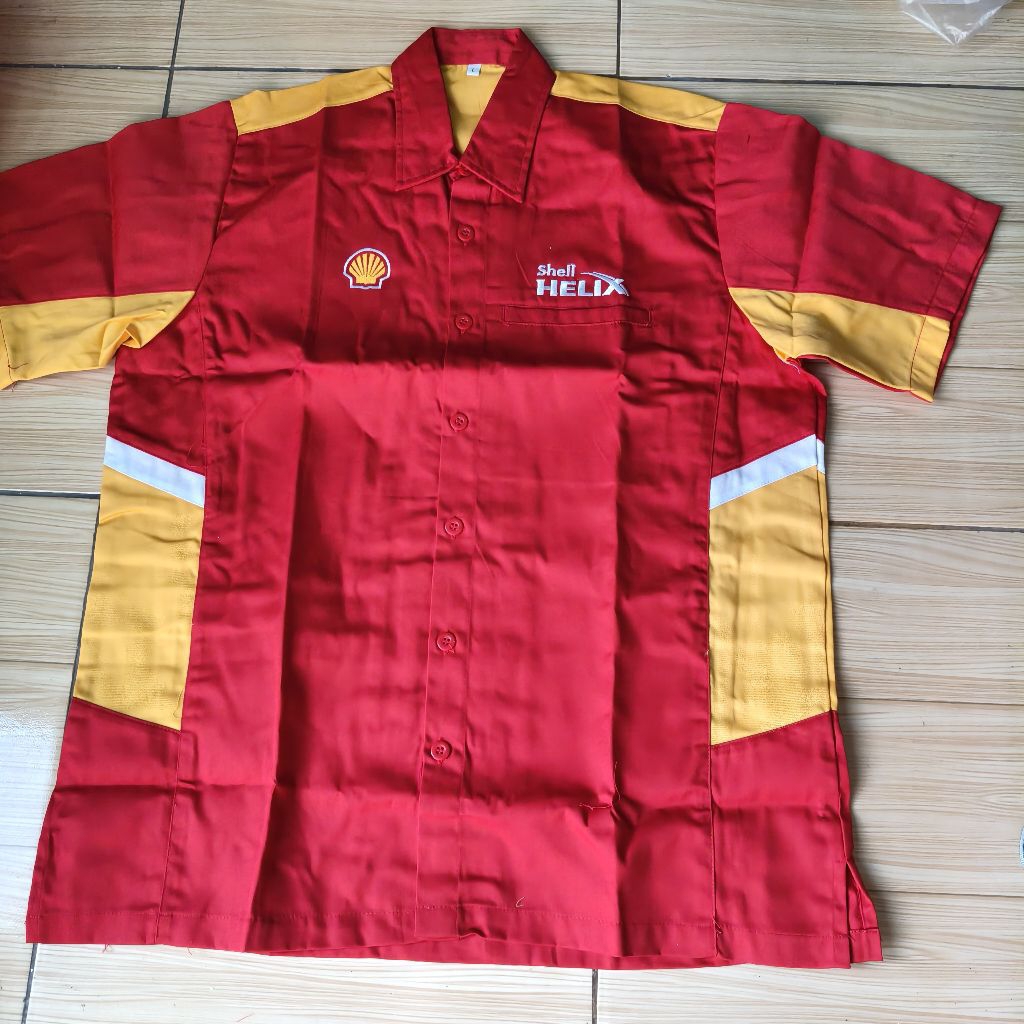 Kemeja baju mekanik Shell Eneos Top1 Jumbo KIXX