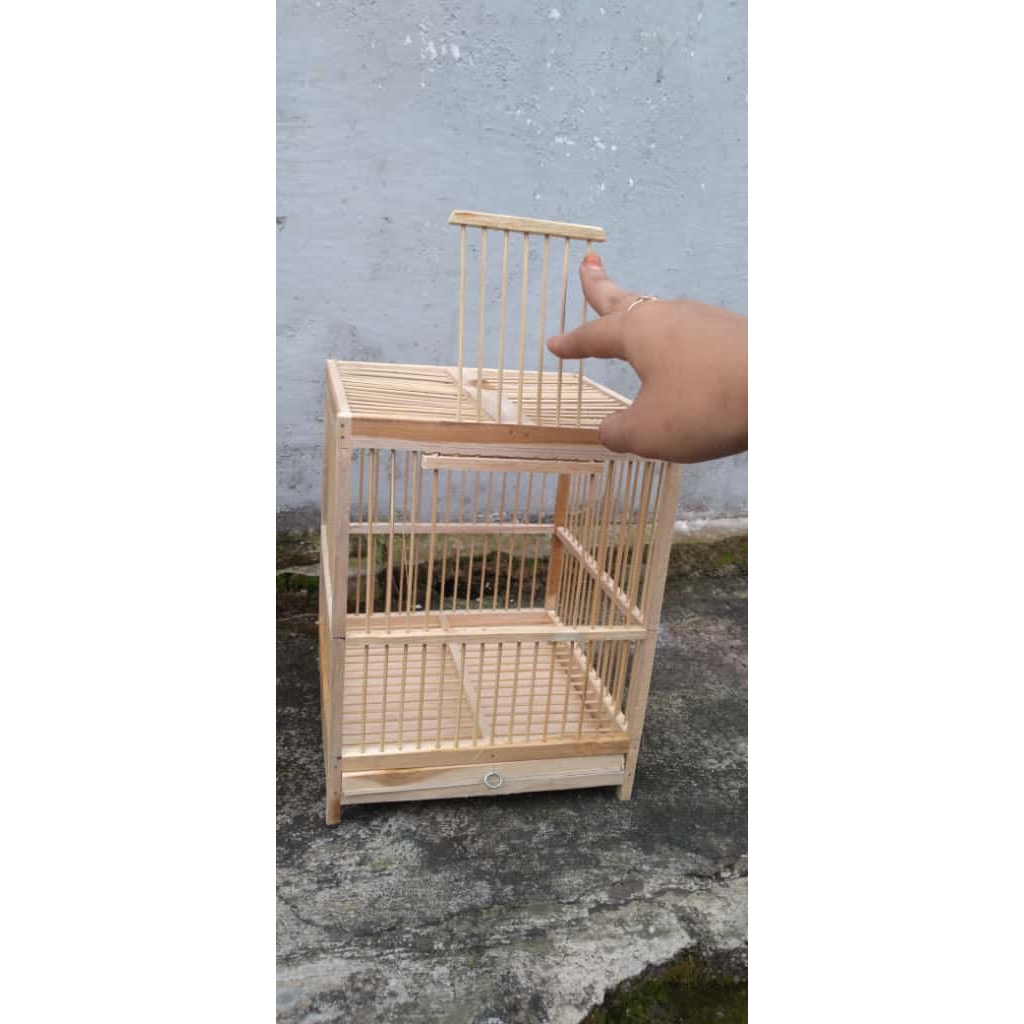 KANDANG KOTAK KAYU MURAH BURUNG KECIL PLECI SANGKAR HARIAN PLECI SIRTU CIPOH PRENJAK SOGON KONIN