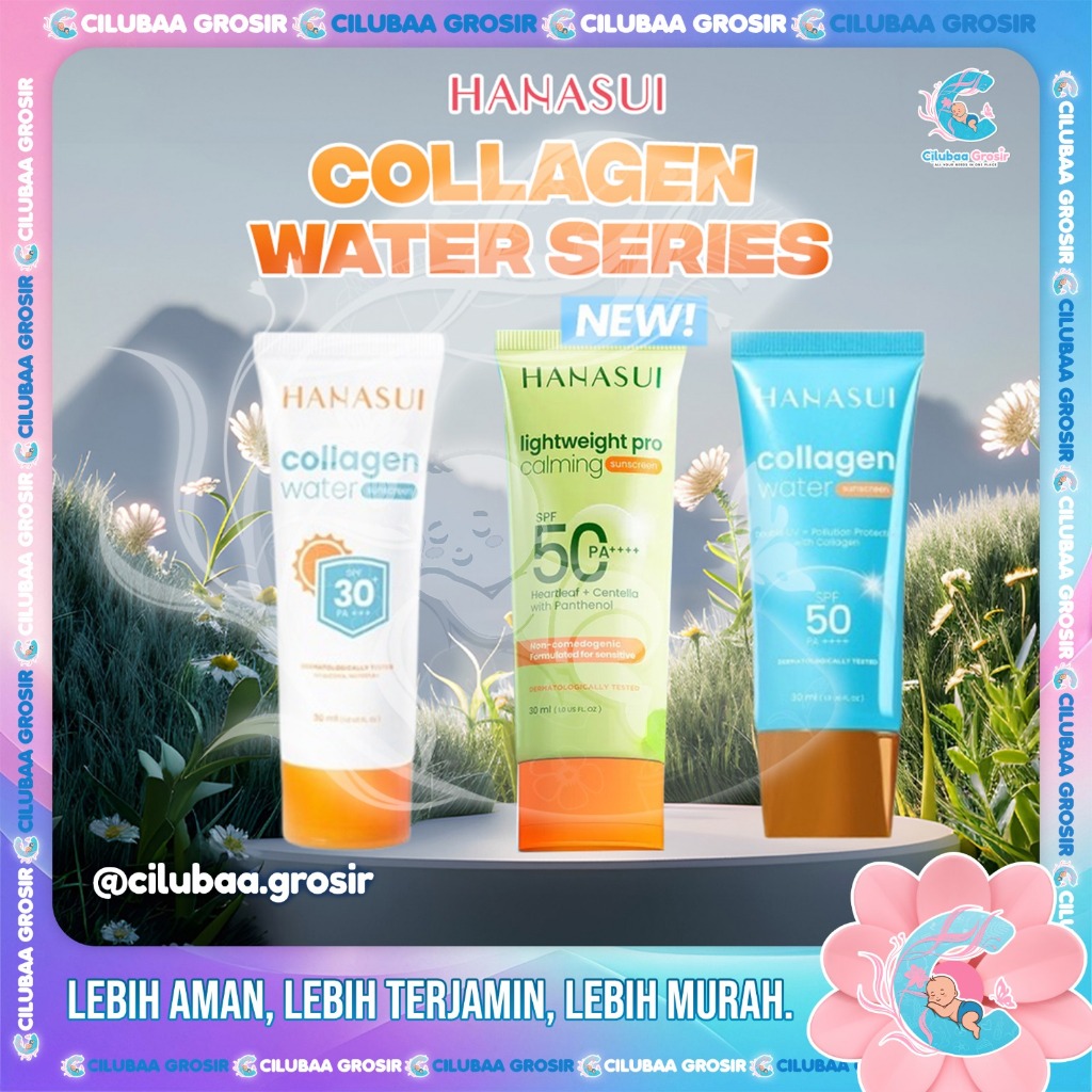 Hanasui Collagen Water Sunscreen SPF 50 PA++ SPF 30 PA +++ || HANASUI Collagen Water Sunscreen 30ml 