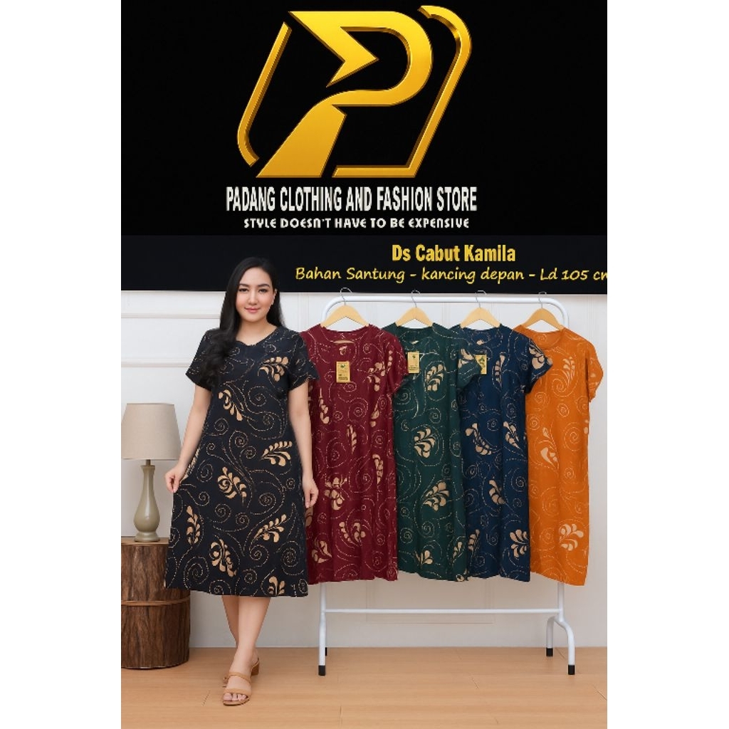 Daster Rayon kekinian LD 105 Batik kancing depan | Daster bumil | Daster busui | Daster murah Nyaman