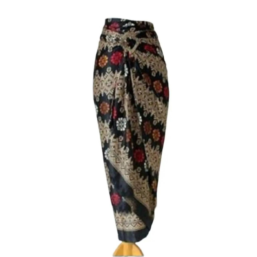 Rok Batik Wanita Bawahan Kebaya Model Kain Lilit Bahan Semi Sutra Silky Motif 027