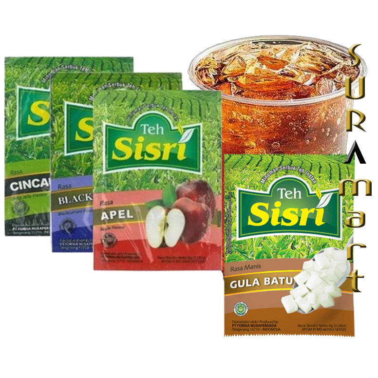 (1 renteng) SISRI TEH INSTANT Minuman Teh Instant Bubuk