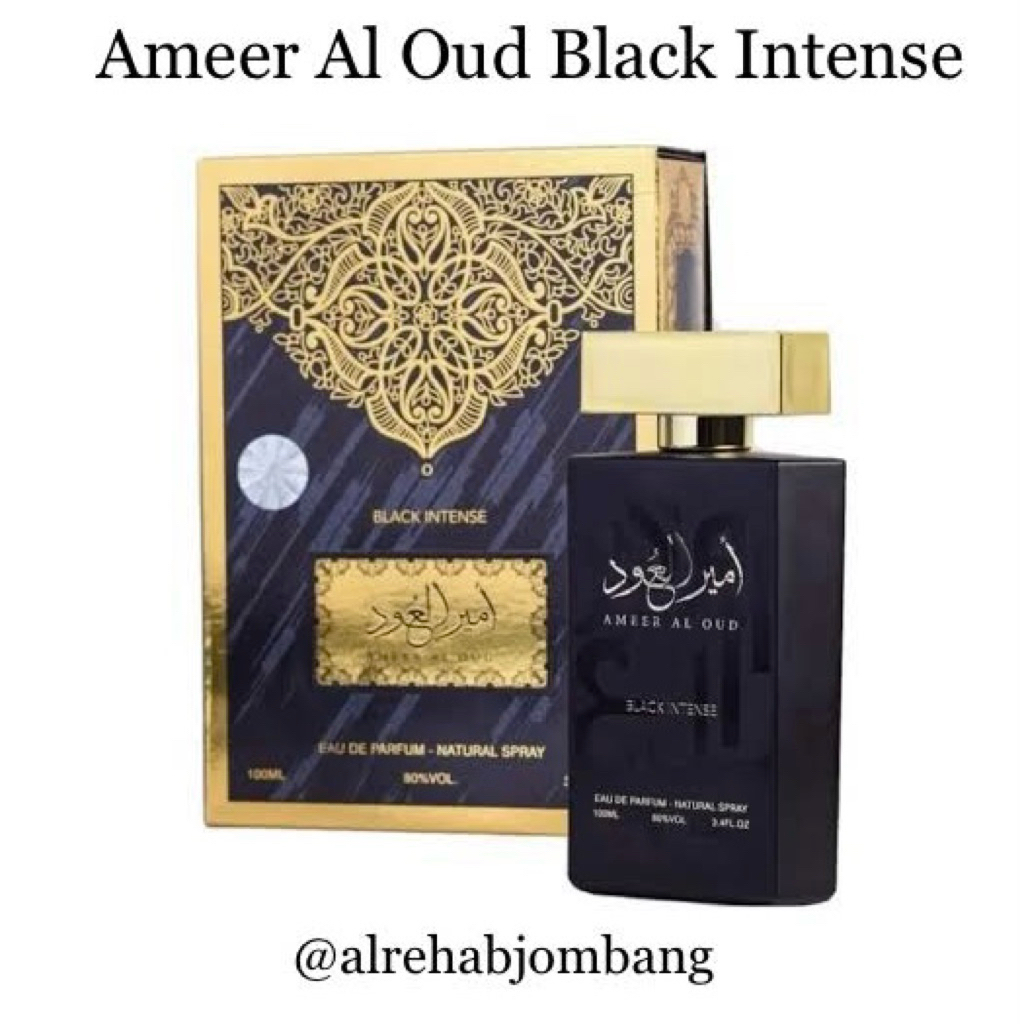 Ameer Al Oud Black Intense by Almas 100ml Spray Original Arab Saudi