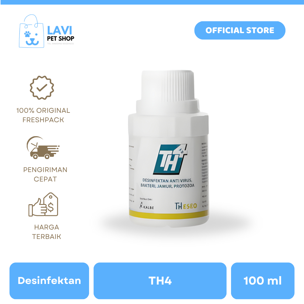 DESINFEKTAN TH4 100ML - Desinfektan 100 ml - Desinfektan dan Insektisida Untuk Hewan