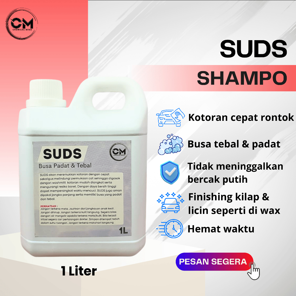 SHAMPO MOBIL MOTOR PH BALANCE SUDS 1 LITER WETLOOK HEAVY DUTY ACTIVE CONDITIONER