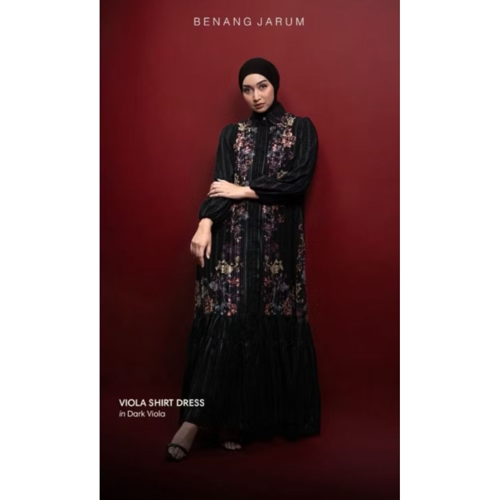 Benang Jarum viola dress size M