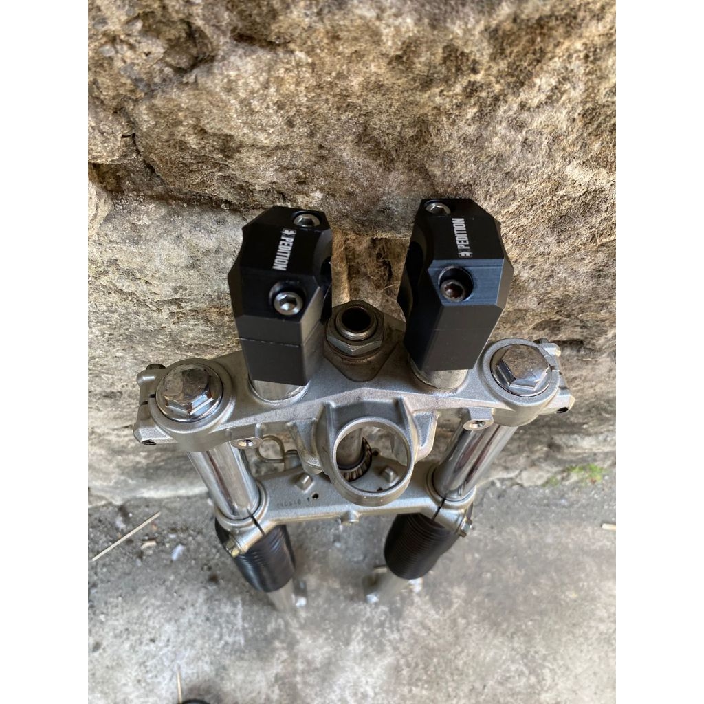 Shock Depan KLX Model Tele SIM 5 Kanan Kiri Original Copotan Motor