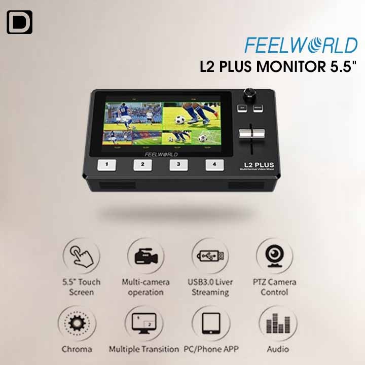 Feelworld L2 Plus Multi Camera Video Switcher 5.5"