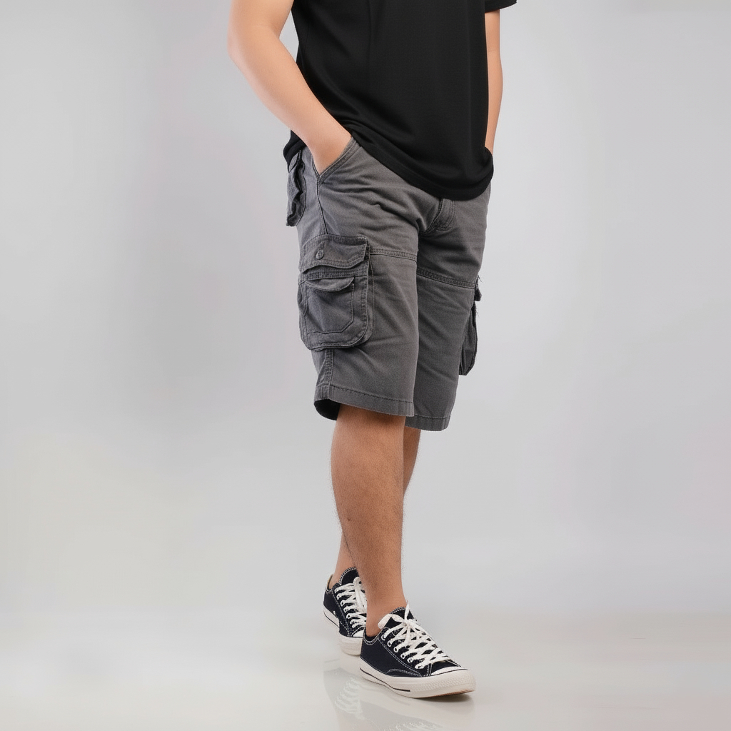 Celana Cargo Pendek Pria BENCLO | Short Cargo Pants Outdoor Casual