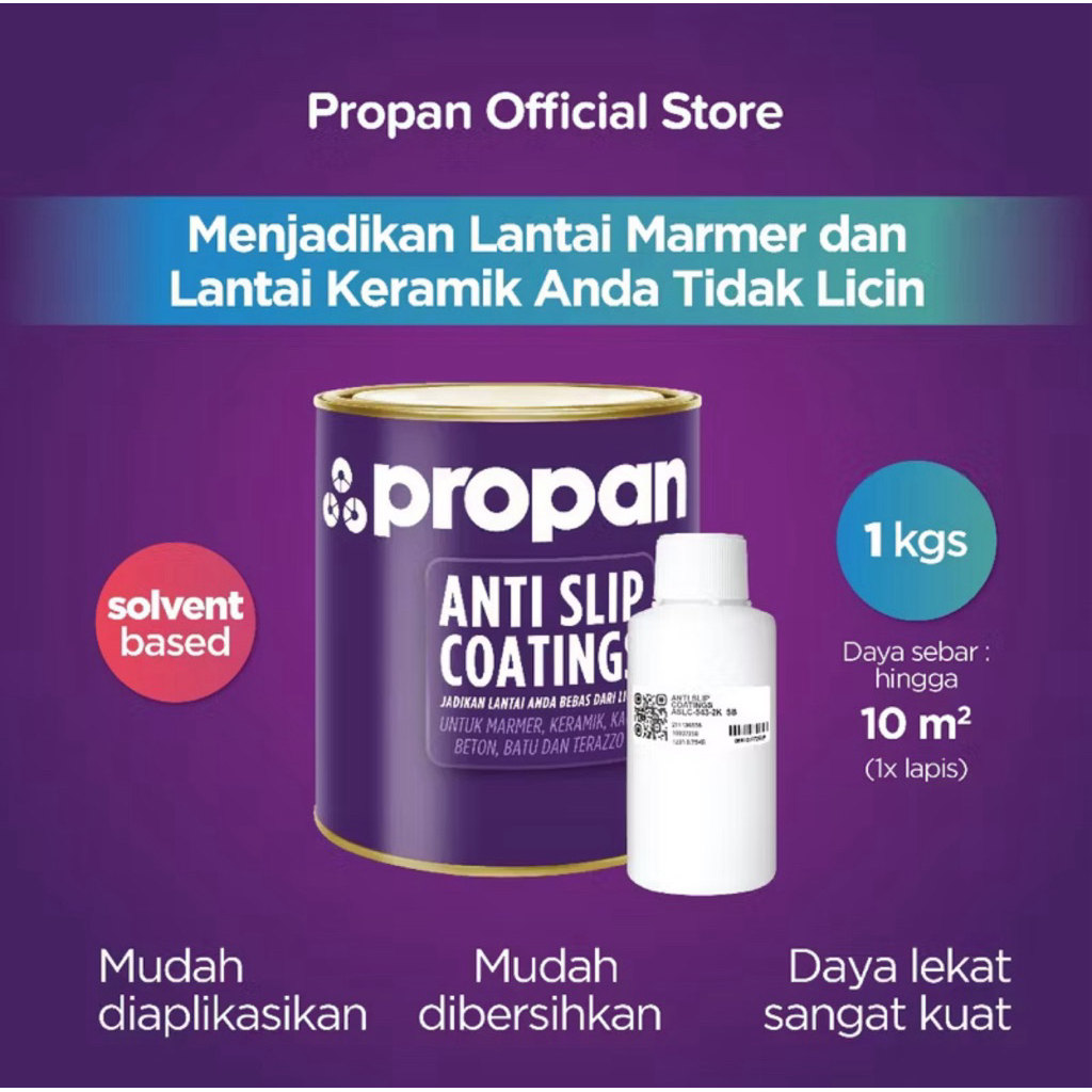 Propan Anti Slip Coatings Cat Pelapis Lantai Anti Licin