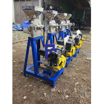 Disk mill FFC 15 Stainless Steel Giling Singkong + Mesin Bensin GX 160 5,5HP