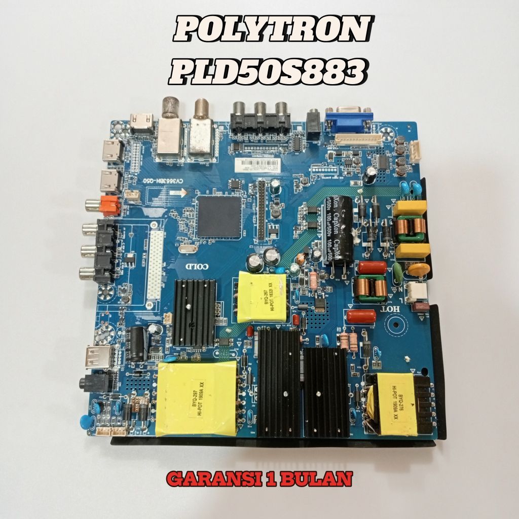 MAINBOARD POLYTRON PLD-50S883 - MB - MAINBOARD - MOTHERBOARD - MOBO - MODUL - MESIN TV POLYTRON PLD-