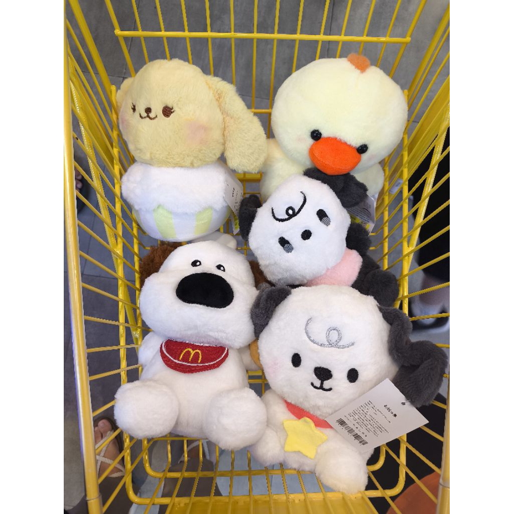 Boneka Capit OhSome Oh Some KKV Game Claw Machine FuniFun Plush Toys Shinchan Stitch Duck Dog Doll