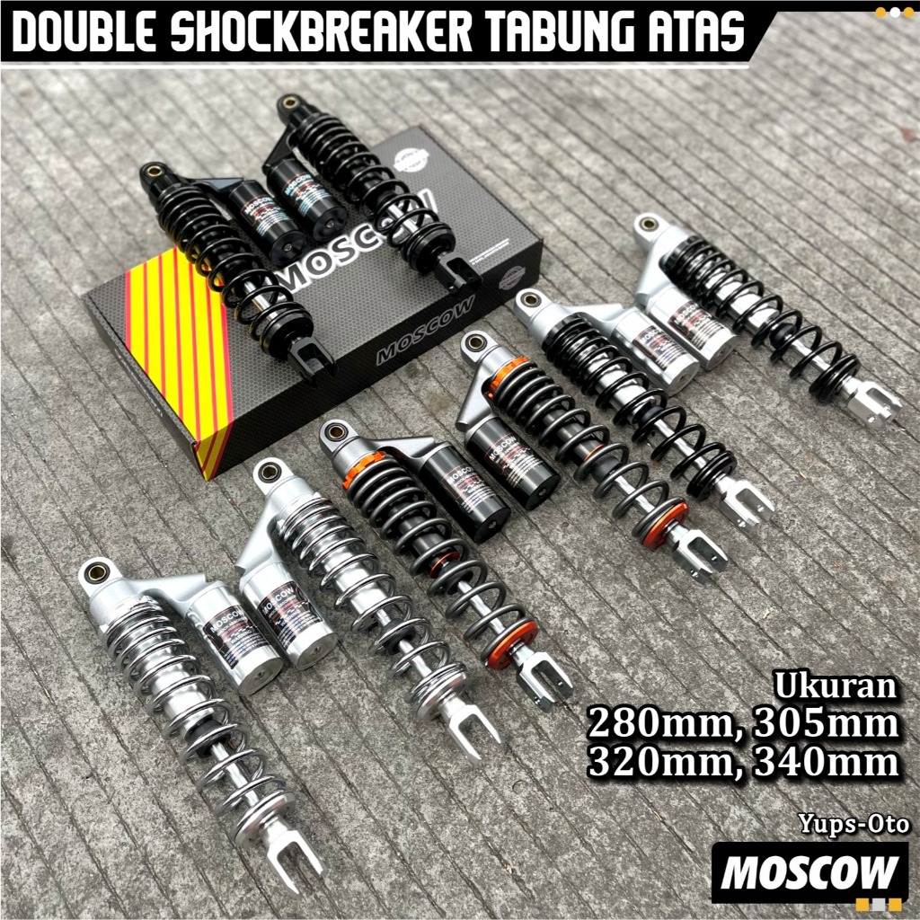 Shockbreaker Tabung Atas Double 280MM 305MM 320MM 340MM CLICK VARIASI SHOCK BREAKER DOUBLE SHOCK ABS
