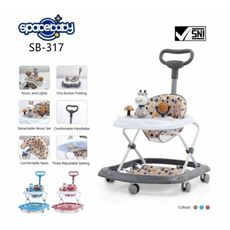 Spacebaby SB-317 Baby Walker / Apolo Bayi / BabyWalker