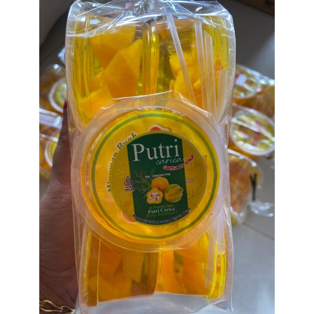 manisan carica asli wonosobo dieng  isi 6pcs cup medium 125ml