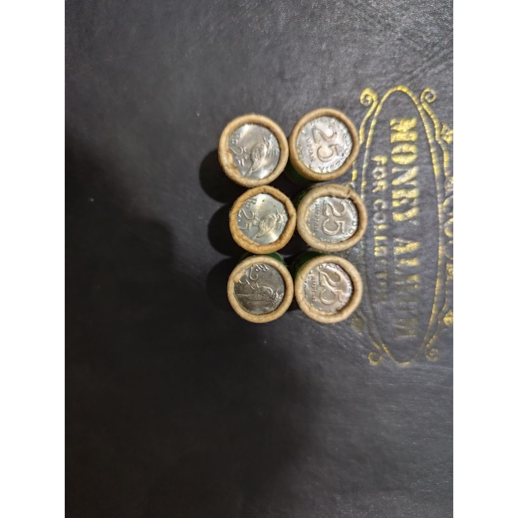 koin 25 rupiah nikel 1971roll koin