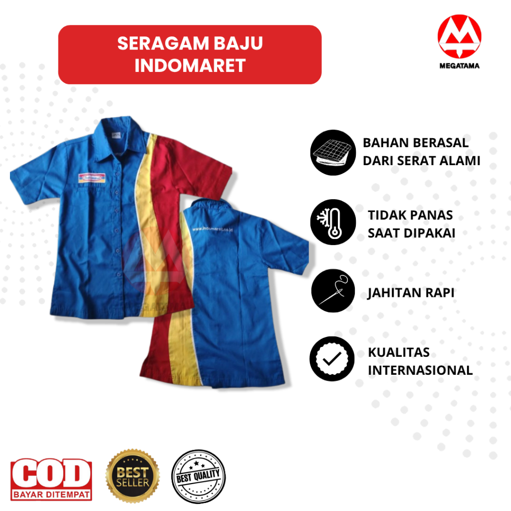 Baju Indomaret Cowok Baju Kerja Indomaret Baju Kerja Cowok Kemeja Indomaret Seragam Kerja Cowok