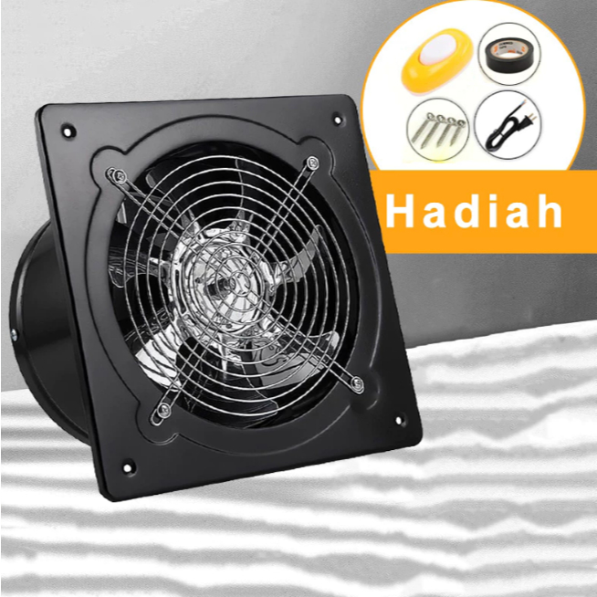 Exhaust Fan Dinding 4Inch Kipas Exhaust Ventilasi Dinding exhaust fan kamar mandi Booster Fan