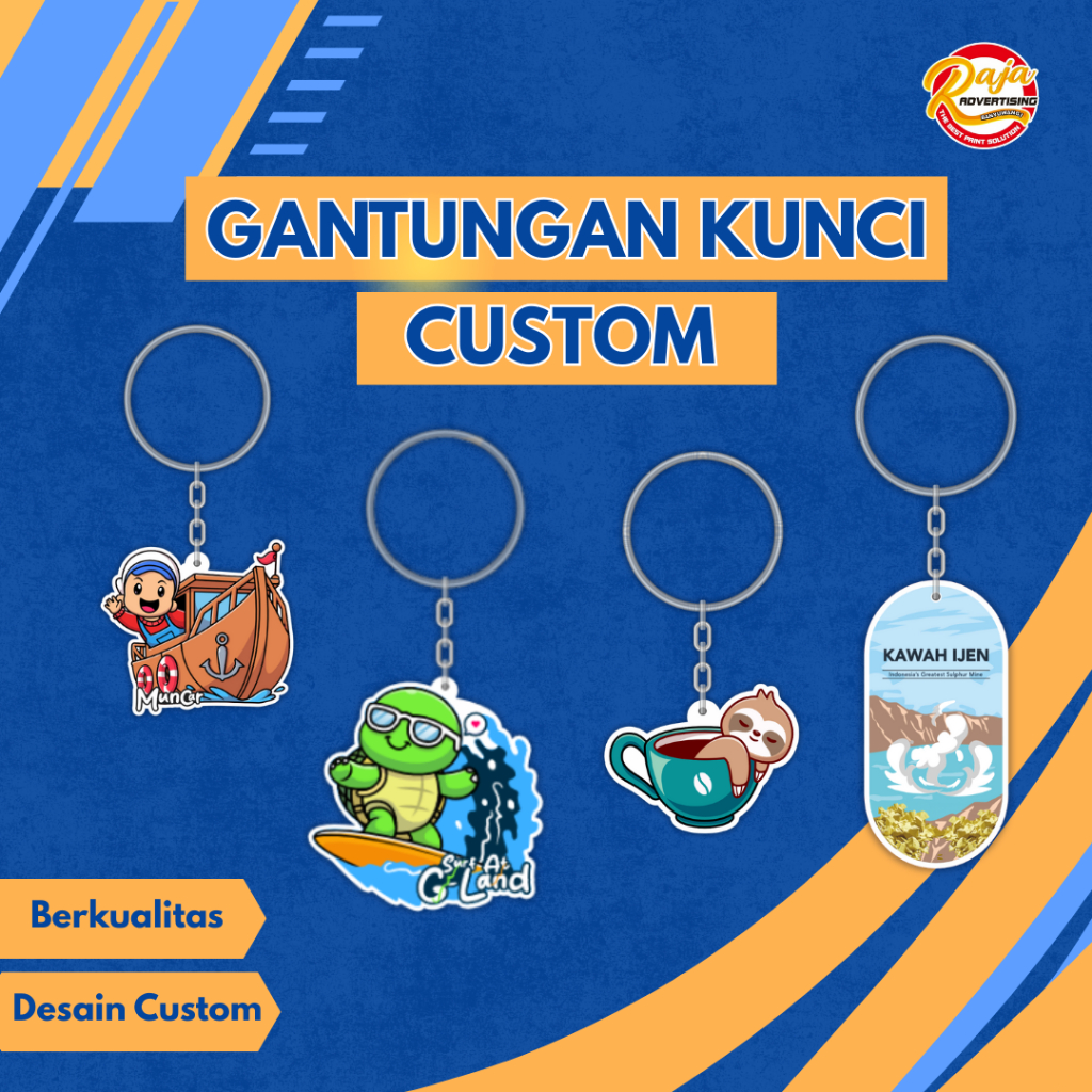 GANTUNGAN KUNCI AKRILIK CUSTOM NAMA | CUSTOM NAMA AKRILIK | CUSTOM DESAIN