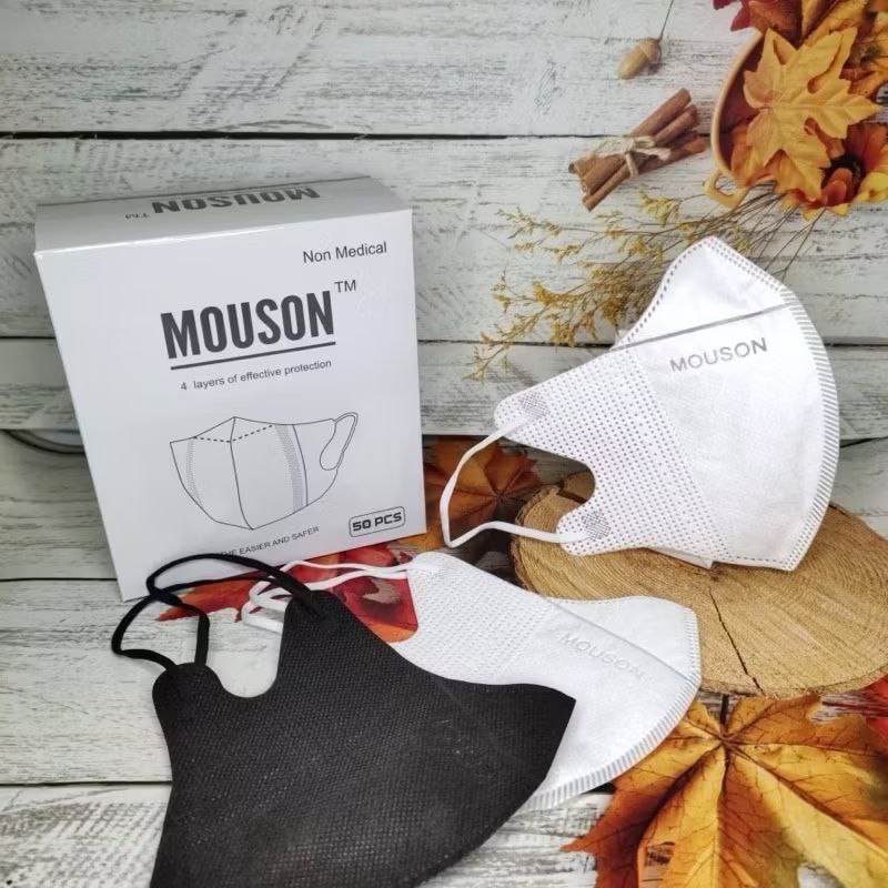 MASKER DUCKBILL EARLOOP MOUSON 4PLY 1 BOX ISI 50PCS / MASKER DUCKBILL NON HIJAB