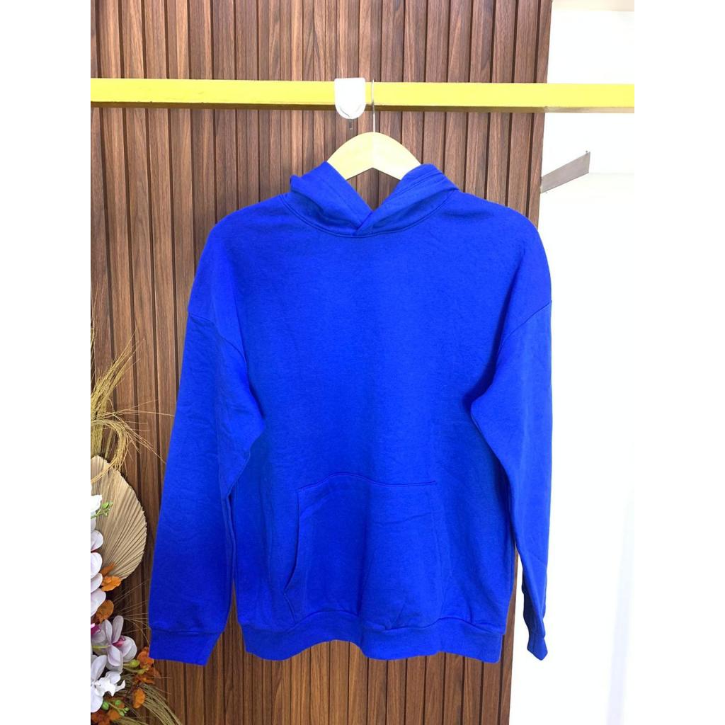 Hoodie Polos Biru Elektrik UNISEX