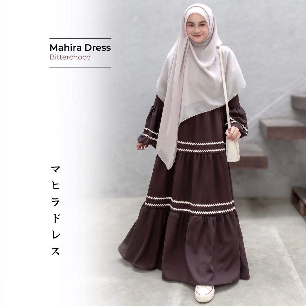 Mininos Mahira Dress Renda | Gamis Daily Flowy