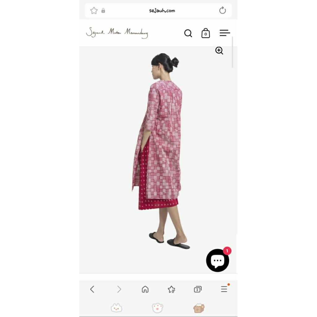 Sejauh Mata Memandang preloved Baju Panjang Perahu Sawah