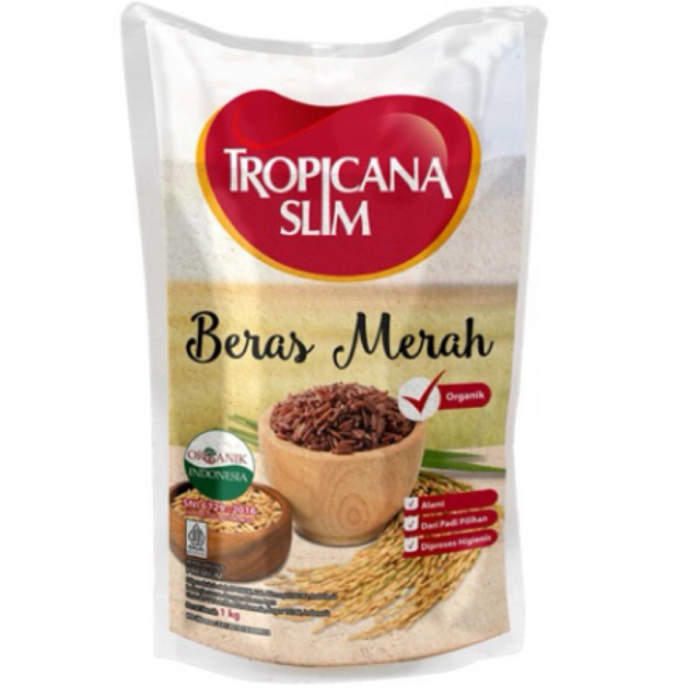 Tropicana Slim Beras Merah 1 kg Beras Merah Tropicana 1 Kg