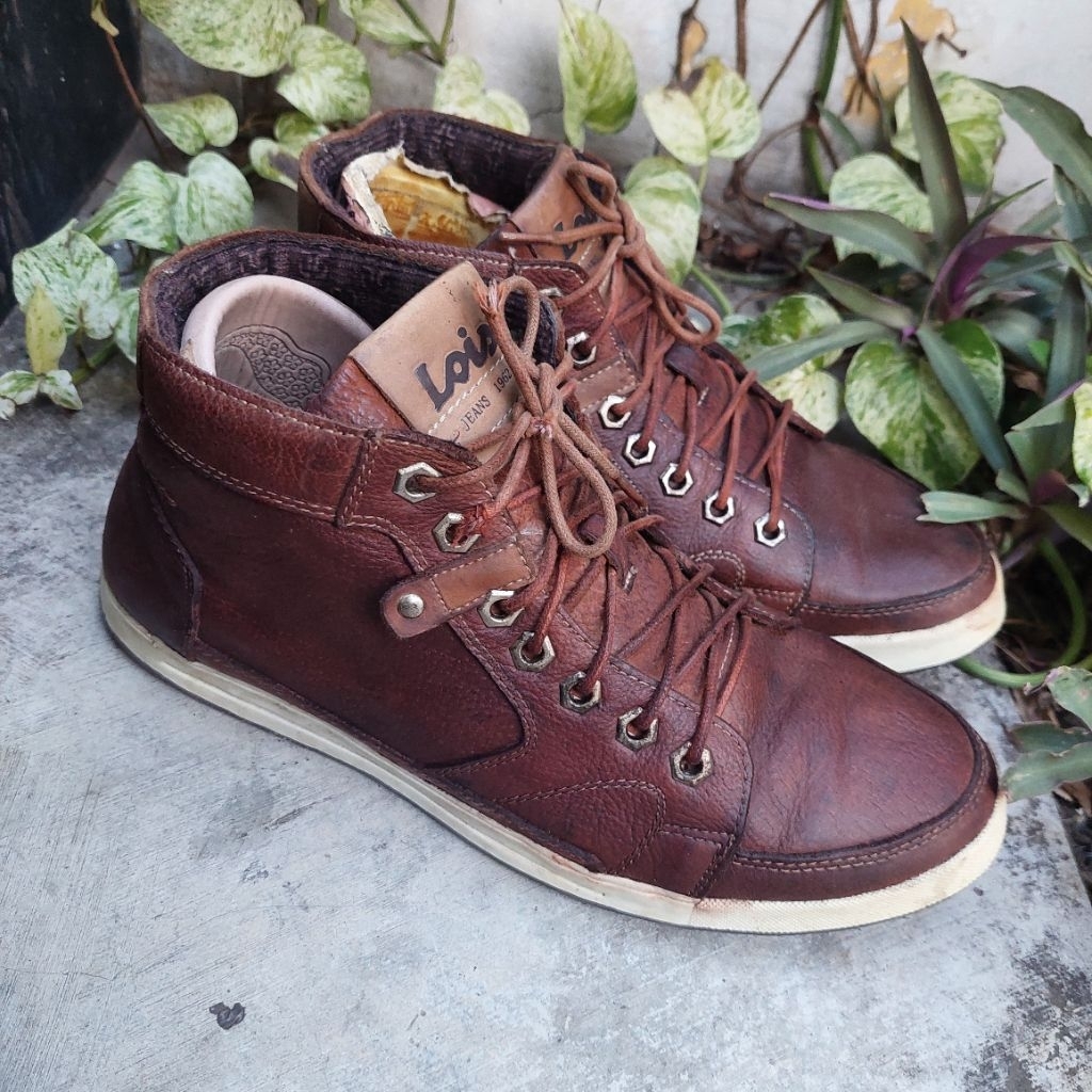 sepatu kulit second lois size 42(26cm)
