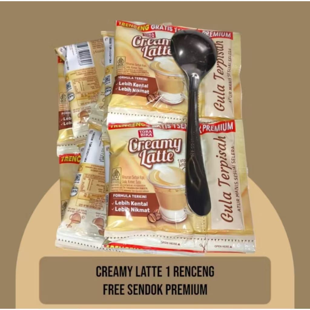 TORABIKA CREAMY LATTE RENCENG GRATIS SENDOK