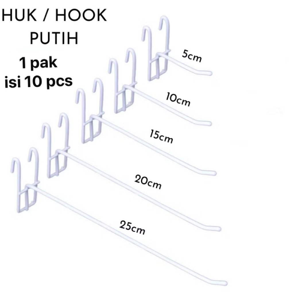 Cantolan Ram Kawat Putih- Gantungan Aksesoris Hook Ram