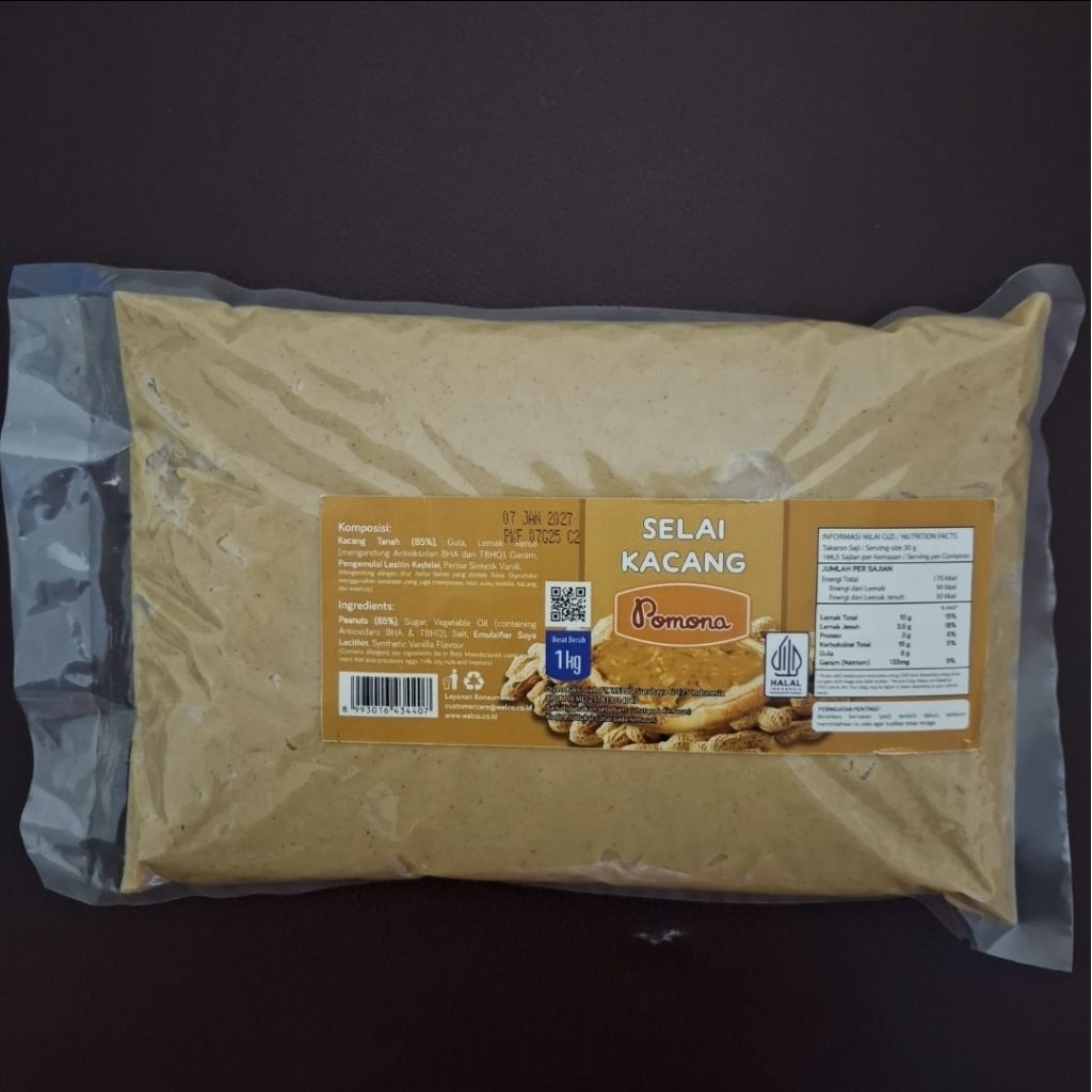 Selai Kacang Pomona 1kg