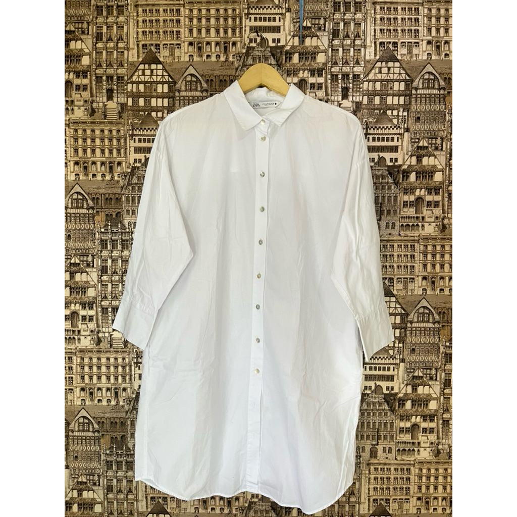 Preloved Dress Zara putih (Tunik)