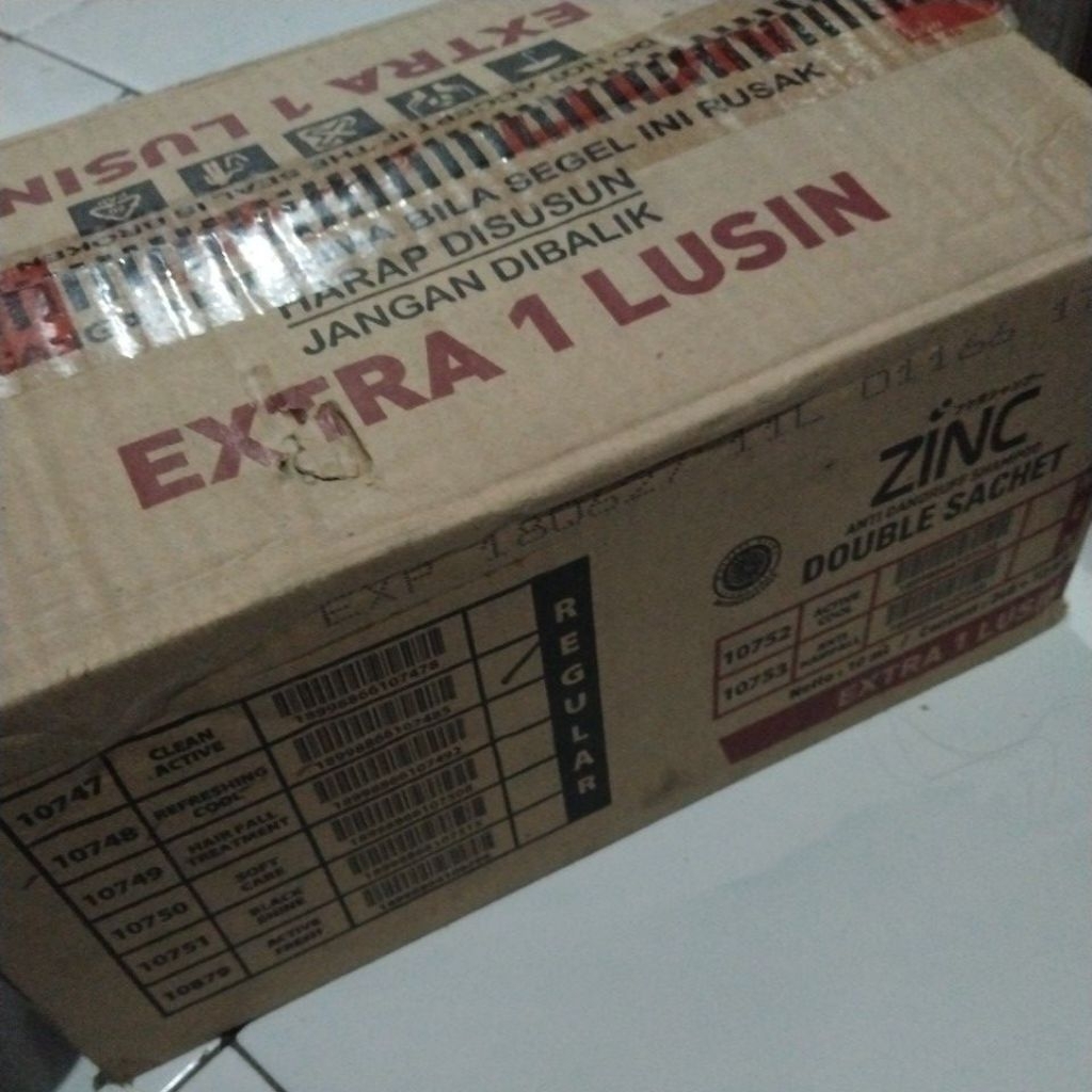 zinc sampo renteng karton